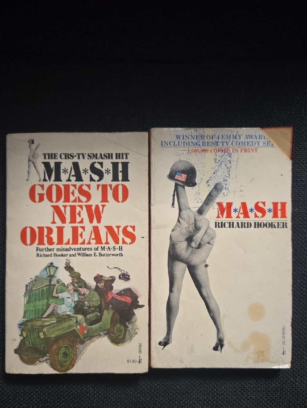 Vintage MAS*H Paperback Book Lot (2) – Richard Hooker + Goes to New Orleans